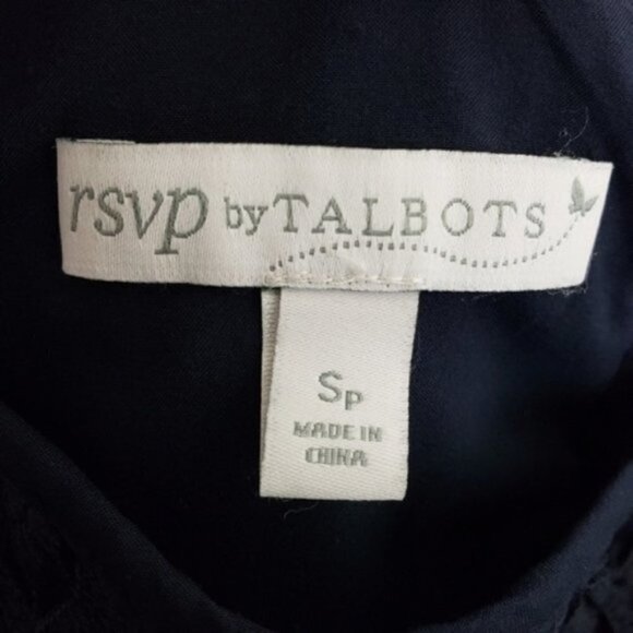 ☀ RSVP by Talbots Blue Eyelet Pullover Top Sz Sp - Picture 5 of 8